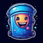 Happy cleaned wheelie bin feeling fresh